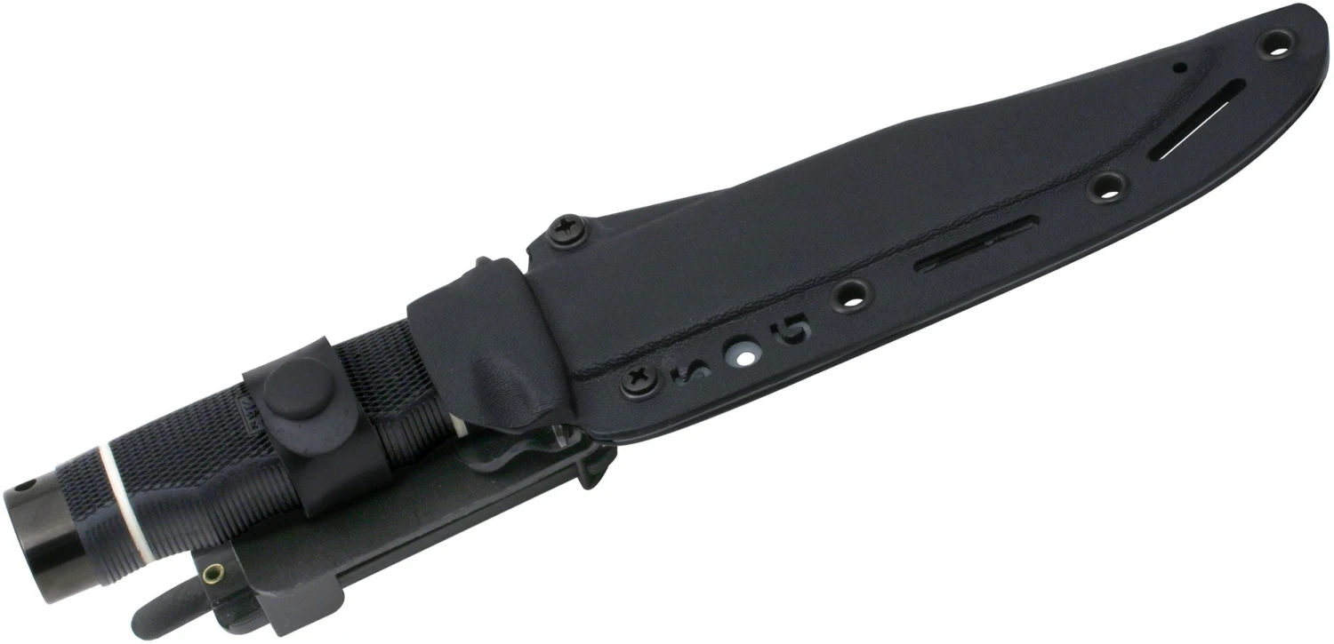 SOG Knives Tech Black TiNi Stainless AUS-8 Fixed Clip Point Blade Bowie S10BK 4 SOG Knives Tech Black TiNi Stainless AUS-8 Fixed Clip Point Blade Bowie S10BK - Image 2