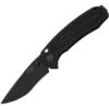 SOG BA1001BX Banner Button Lock USA Folding Pocket Knife With Black Anodized Aluminum Handle -Cheap Knife Shop 214406 214423
