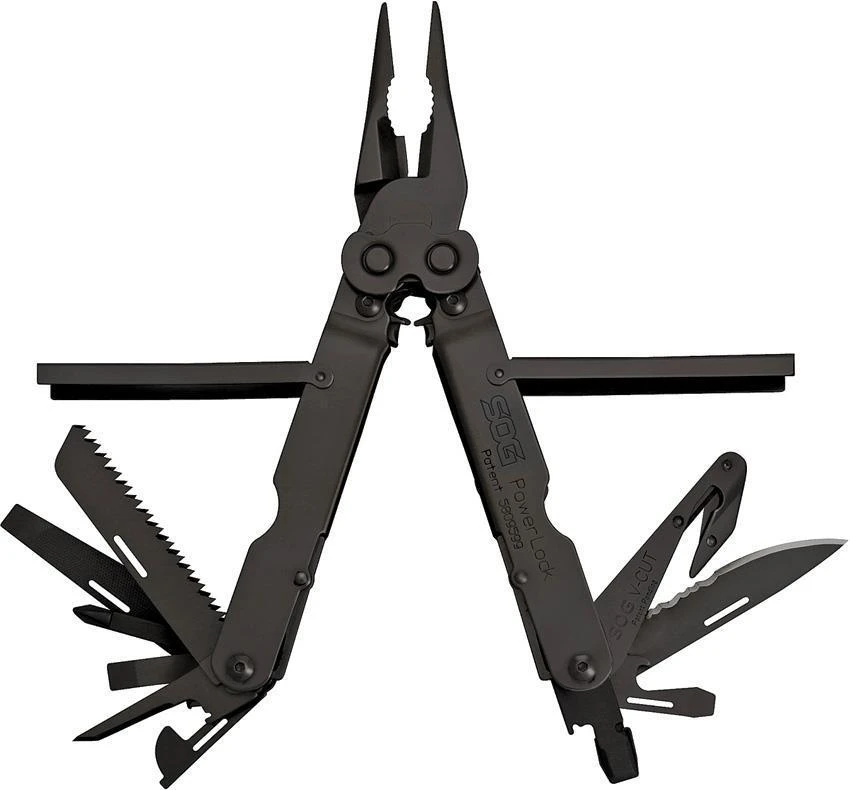 SOG PowerLock EOD Black Stainless Screwdriver Knife Pliers Multi-Tool B63NCP 3 SOG PowerLock EOD Black Stainless Screwdriver Knife Pliers Multi-Tool B63NCP