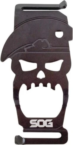 SOG Bite Bottle Opener 3" Black Skull Multi Tool BT1001CP
