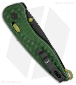 SOG Aegis AT Tanto AT-XR Lock Knife Forest/Moss GRN W/Safety (3.1" Black) -Cheap Knife Shop SOG Aegis AT Tanto AT XR Lock Knife Forest Moss GRN w Safey 3in Black BHQ 170626 td side