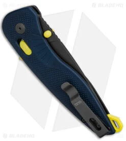 SOG Aegis AT XR Assisted Knife Tanto Indigo/Acid Yellow GRN (3.1" Ti Nitride) -Cheap Knife Shop SOG Aegis AT XR Assisted Knife Tanto Indigo Acid Yellow GRN 3in Ti Nitride BHQ 140867 td side