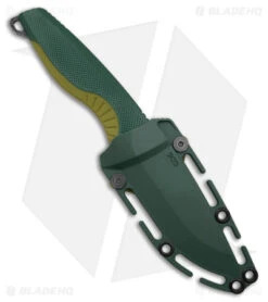 SOG Aegis FX Fixed Blade Knife Forest/Moss Green (3.6" Black Stonewash) -Cheap Knife Shop SOG Aegis FX FBK Forest Moss Green 3in Black SW BHQ 176867 td sheath