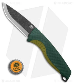 SOG Aegis FX Fixed Blade Knife Forest/Moss Green (3.6" Black Stonewash) -Cheap Knife Shop SOG Aegis FX FBK Forest Moss Green 3in Black SW BHQ 176867 td size