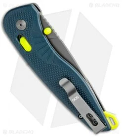 SOG Aegis AT Spring Assisted Knife Indigo GRN (3.13" Dark Gray) -Cheap Knife Shop SOG Aegix AT XR Lock Indigo GRN Gray BHQ 105710 jr side