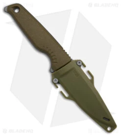 SOG Altair FX Fixed Blade Knife Field Green (3.4" Black) 17-79-03-57 -Cheap Knife Shop SOG Altair FX FBK Field Green 3in Black BHQ 140855 td sheath