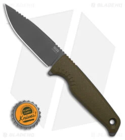 SOG Altair FX Fixed Blade Knife Field Green (3.4" Black) 17-79-03-57 -Cheap Knife Shop SOG Altair FX FBK Field Green 3in Black BHQ 140855 td size