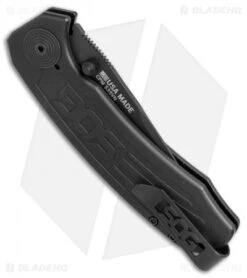 SOG Banner Spring Assisted Knife Black Aluminum (3.5" Black) BA1001 8 SOG Banner Spring Assisted Knife Black Aluminum (3.5" Black) BA1001 -Cheap Knife Shop SOG Banner black aluminum black BA1001 BHQ 52223 er side