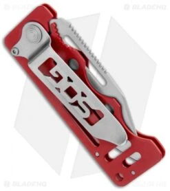 SOG Cash Card Liner Lock Wallet Knife Garnet Red (2.75" Satin) EZ2 -Cheap Knife Shop SOG Cash Card LL Wallet Garnet Red Satin EZ2 CP BHQ 104057 jr side