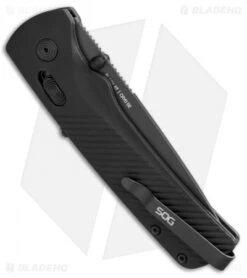 SOG Flash AT-XR Lock Knife Blackout GRN (3.45" Black Serr) 8 SOG Flash AT-XR Lock Knife Blackout GRN (3.45" Black Serr) -Cheap Knife Shop SOG Flash AT XR Lock Blackout GRN Black Serr BHQ 105716 jr side
