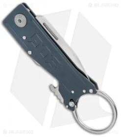 SOG Keytron Clip Point Folding Knife Key Chain Gray (1.9" Satin) KT1004-CP -Cheap Knife Shop SOG Keytron CP Key Chain Gray Satin KT1004 CP BHQ 104067 jr side