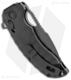 SOG Kiku XR Blackout XR-Lock Knife Black Micarta (3" Black) -Cheap Knife Shop SOG Kiku XR Blackout Black G 10 Black BHQ 99496 jr side