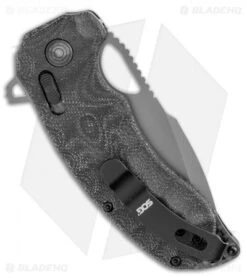 SOG Kiku XR LTE Blackout XR-Lock Knife Black Micarta (3" Black) 12-27-04-57 8 SOG Kiku XR LTE Blackout XR-Lock Knife Black Micarta (3" Black) 12-27-04-57 -Cheap Knife Shop SOG Kiku XR LTE Blackout XR Lock Knife Black Micarta 3 Black 12 27 04 57 BHQ 116850 LS Side