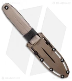 SOG Knives Pentagon FX Fixed Blade Knife Flat Dark Earth G10 (4.75" Black) -Cheap Knife Shop SOG Knives Pentagon FX Fixed Blade Knife FDE 4.8 Black BHQ 119270 LS Sheath