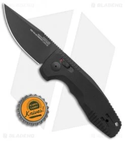 SOG Knives SOG-TAC AU Compact Automatic Knife Black (3" Black) -Cheap Knife Shop SOG Knives SOG TAC AU Compact Auto Black Black 15 38 07 57 BHQ 119252 jr bottlecap