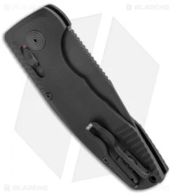 SOG Knives SOG-TAC AU Compact Tanto Automatic Knife Aluminum (2.9" Black Serr) 8 SOG Knives SOG-TAC AU Compact Tanto Automatic Knife Aluminum (2.9" Black Serr) -Cheap Knife Shop SOG Knives SOG TAC AU Compact Auto Tanto Black Black Serr BHQ 119255 jr side