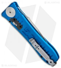 SOG Knives Spec Elite I Automatic Knife Blue (3.5" Satin) SE-51BU -Cheap Knife Shop SOG Knives Spec Elite I Auto Blue Satin SE 51BU BHQ 92925 jr side