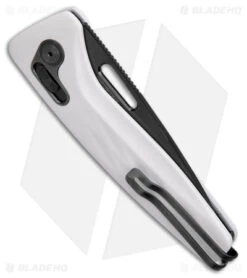 SOG One-Zero XR Lock Knife White Al (3.1" Black Chrome) -Cheap Knife Shop SOG One Zero XR Lock White Aluminum Black Chrome BHQ 140872 jr side