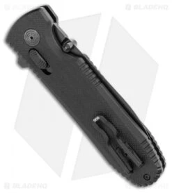 SOG Pentagon XR Lock Knife Black G-10 (3.5" Black) -Cheap Knife Shop SOG Pentagon XR Blackout 12 61 01 57 BHQ 113655 LS Side