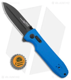 SOG Pentagon XR LTE Bar Lock Knife Blue G-10/CF (3.5" Black CTS XHP) -Cheap Knife Shop SOG Pentagon XR LTE Flipper Blue G 10 Black BHQ 140128 jr bottlecap