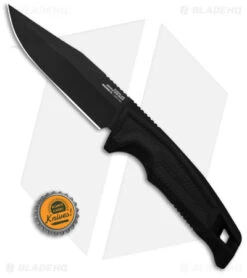 SOG Recondo FX Fixed Blade Knife Black GRN/Rubber (4.6" Black Ti Ni) -Cheap Knife Shop SOG Recondo FX FXB Black GRN Rubber 2in Blk Ti NI BHQ 140877 td size