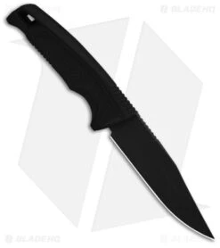 SOG Recondo FX Fixed Blade Knife Black GRN/Rubber (4.6" Black Ti Ni) -Cheap Knife Shop SOG Recondo FX FXB Black GRN Rubber 2in Blk Ti NI BHQ 140877 td spine