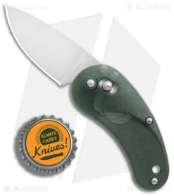 SOG Sculptura Drop Point Arc-Lock Knife Green Zytel (2" Satin) -Cheap Knife Shop SOG Sculptura dp arc lock green zytel satin BHQ 74894 jr bottlecap