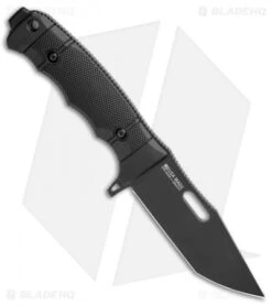 SOG Seal FX Tanto Fixed Blade Knife Black GRN (4.3" Black) -Cheap Knife Shop SOG Seal FX Fixed blade black GRN Tanto Black BHQ 99507 jr spine