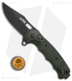 SOG Seal XR Flipper Knife OD Green FRN (3.9" Black S35VN) BHQ Exclusive -Cheap Knife Shop SOG Seal XR Lock Knife OD Green FRN 3in Black S35VN BHQ 131605 td size jr td