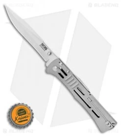SOG SlimJim XL Bead Blast Assisted Opening Knife (4.18" Satin) SJ-51 -Cheap Knife Shop SOG SlimJim XL Bead Blast Assisted Opening Knife 4.18 Satin SJ 51 BHQ 11536 LS Bottlecap