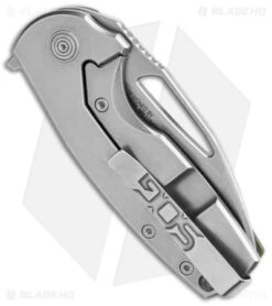 SOG Stout FLK Frame Lock Knife OD Green G-10 (2.75" SW) -Cheap Knife Shop SOG Stout FLK FL OD Green G 10 SW BHQ 139960 jr side