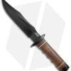 SOG Super SOG Bowie Fixed Blade Knife Leather (7.5" Black) SB1T-L -Cheap Knife Shop SOG Super SOG Leather Black SOGSB1TL BHQ 67158 jr