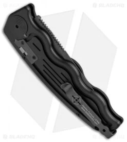 SOG-TAC Clip Point Automatic Knife (3.5" Black) ST-02 8 SOG-TAC Clip Point Automatic Knife (3.5" Black) ST-02 -Cheap Knife Shop SOG TAC Clip Point Black ST 02 BHQ 7512 jr side