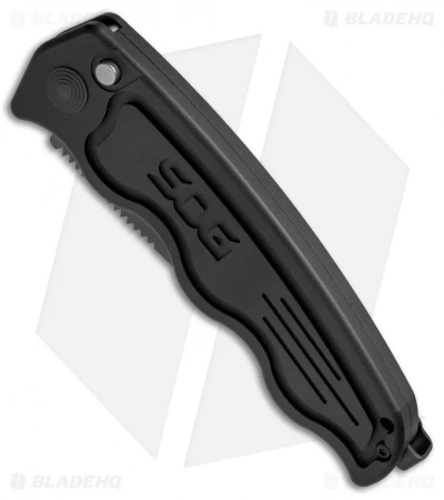 SOG-TAC Clip Point Automatic Knife (3.5" Black) ST-02 4 SOG-TAC Clip Point Automatic Knife (3.5" Black) ST-02 - Image 2