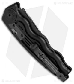 SOG Knives Mini SOG TAC Automatic Knife (3" Black) ST-11 -Cheap Knife Shop SOG TAC Clip Point Mini Black ST 11 BHQ 3162 jr side