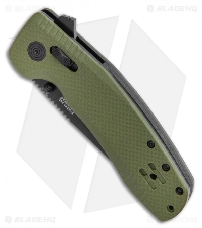 SOG-TAC XR Lock Knife OD Green G-10 (3.4" Black) 4 SOG-TAC XR Lock Knife OD Green G-10 (3.4" Black) - Image 2