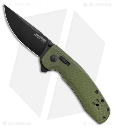 SOG-TAC XR Lock Knife OD Green G-10 (3.4" Black) 3 SOG-TAC XR Lock Knife OD Green G-10 (3.4" Black)