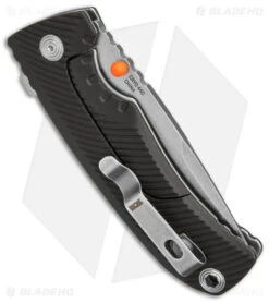 SOG Tellus Frame Lock Knife OD Green FRN (3.65" Stonewash Cryo 440) -Cheap Knife Shop SOG Tellus FLK OD Green FRN 3in SW BHQ 158134 td side