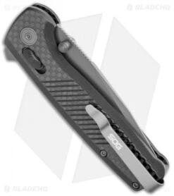 SOG Terminus XR LTE Knife Carbon Fiber (3" Gray) TM1032-BX -Cheap Knife Shop SOG Terminus XR LTE Lock CF Black TM1032 BX BHQ 116859 jr side