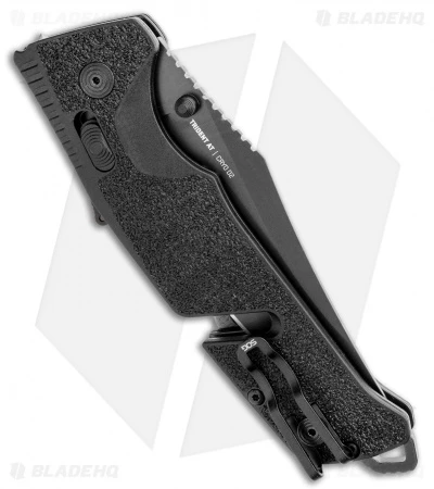 SOG Trident AT-XR Lock Knife Blackout Clip Point (3.7" Black) 5 SOG Trident AT-XR Lock Knife Blackout Clip Point (3.7" Black) - Image 3