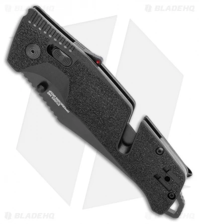 SOG Trident AT-XR Lock Knife Blackout Clip Point (3.7" Black) 4 SOG Trident AT-XR Lock Knife Blackout Clip Point (3.7" Black) - Image 2