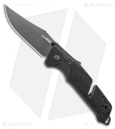 SOG Trident AT-XR Lock Knife Blackout Clip Point (3.7" Black) 3 SOG Trident AT-XR Lock Knife Blackout Clip Point (3.7" Black)