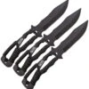 SOG Three Piece Black Fixed Blade Paracord Handle Throwing Knives Set F041TNCP -Cheap Knife Shop SOGF041TNCP