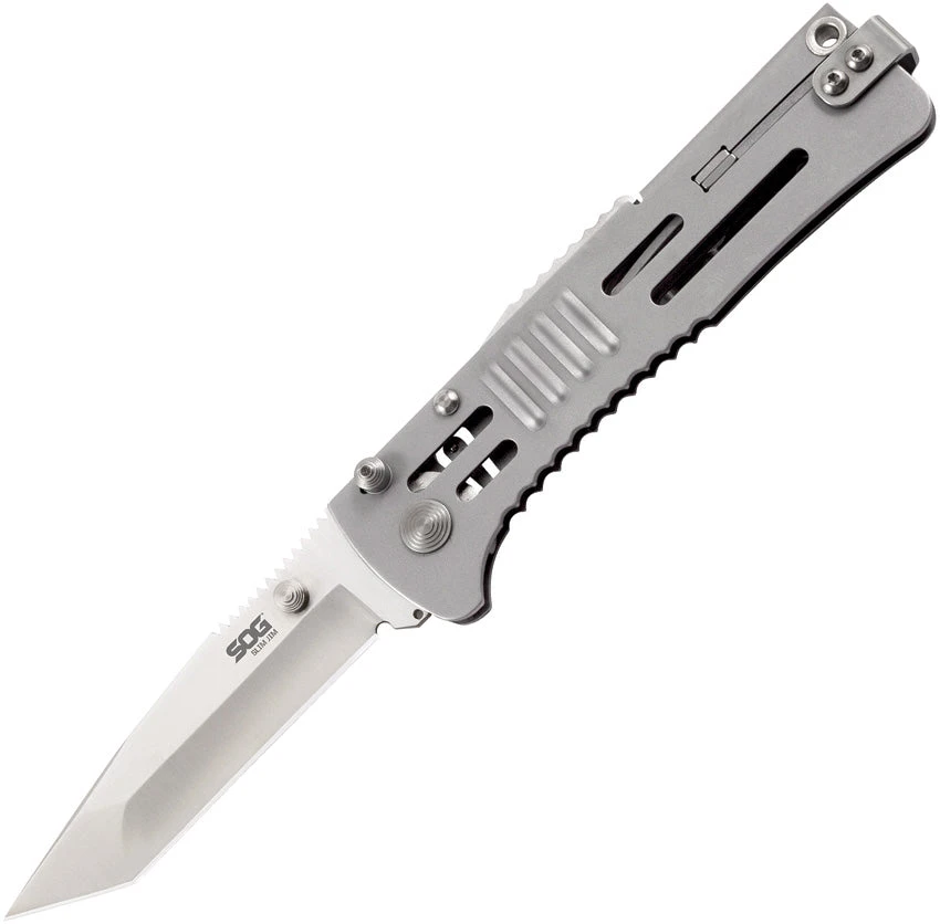 SOG Slimjim Assisted Opening Aus-8 Lockback Tanto Folding Knife Sj33cp 3 SOG Slimjim Assisted Opening Aus-8 Lockback Tanto Folding Knife Sj33cp