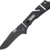 SOG Trident Elite Assisted A/O AUS-8 Stainless Black Folding Blade Knife TF102CP 2 SOG Trident Elite Assisted A/O AUS-8 Stainless Black Folding Blade Knife TF102CP -Cheap Knife Shop SOGTF102CP