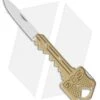 SOG Brass Key Lockback Knife Keychain Utility (1.5" Satin) KEY102 -Cheap Knife Shop sog key knife key102 cp side