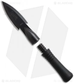 SOG Spirit Fixed Blade Knife + Nylon Sheath (4.25" Black) FS-01 -Cheap Knife Shop sog spirit fs01 n open