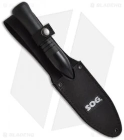 SOG Spirit Fixed Blade Knife + Nylon Sheath (4.25" Black) FS-01 -Cheap Knife Shop sog spirit fs01 n sheath
