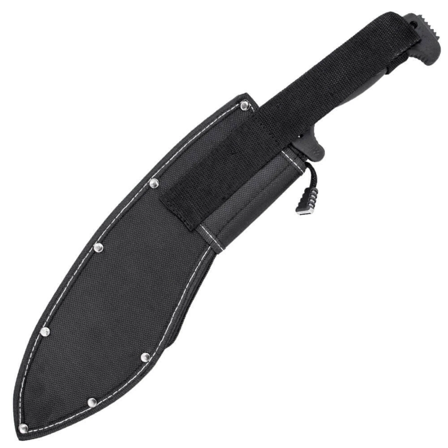 SOG SogFari Machete Kukri 18" Overall Fixed Sawback Blade Black Handle MC11N 6 SOG SogFari Machete Kukri 18" Overall Fixed Sawback Blade Black Handle MC11N - Image 4