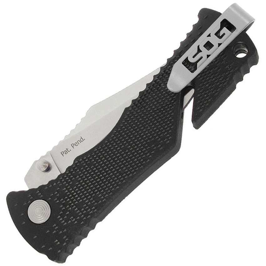 SOG Trident Piston Lock A/O Stainless Folding Black Knife TF2CP 4 SOG Trident Piston Lock A/O Stainless Folding Black Knife TF2CP - Image 2